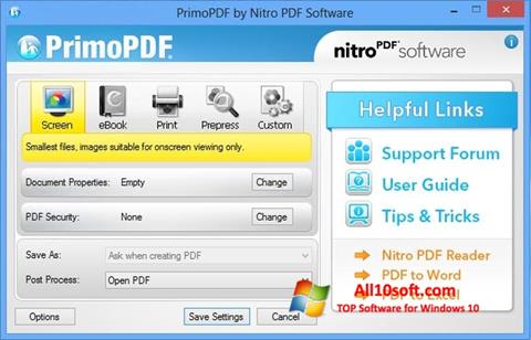 截圖 PrimoPDF Windows 10