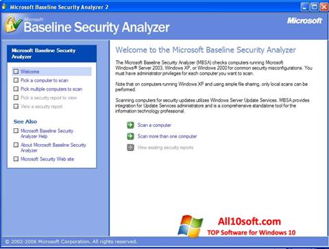截圖 Microsoft Baseline Security Analyzer Windows 10