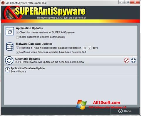 截圖 SUPERAntiSpyware Windows 10
