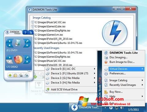 截圖 DAEMON Tools Lite Windows 10