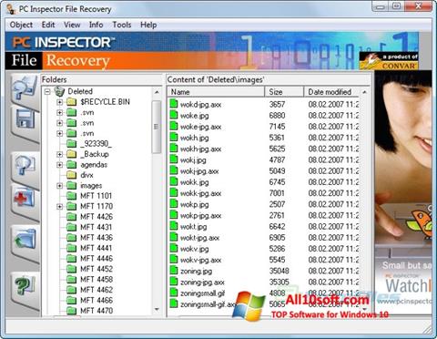 截圖 PC Inspector File Recovery Windows 10