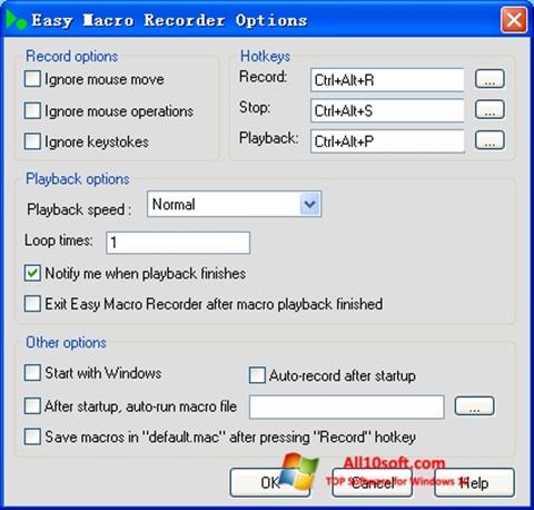 截圖 Easy Macro Recorder Windows 10