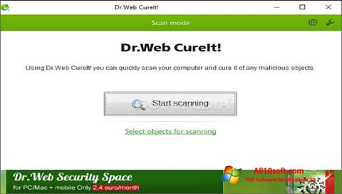 截圖 Dr.Web CureIt Windows 10