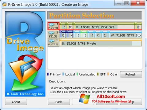 截圖 R-Drive Image Windows 10