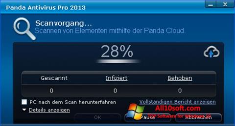 截圖 Panda Antivirus Pro Windows 10