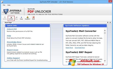 截圖 PDF Unlocker Windows 10