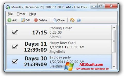 截圖 Free Countdown Timer Windows 10