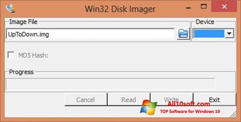 截圖 Win32 Disk Imager Windows 10