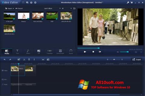 截圖 Wondershare Video Editor Windows 10