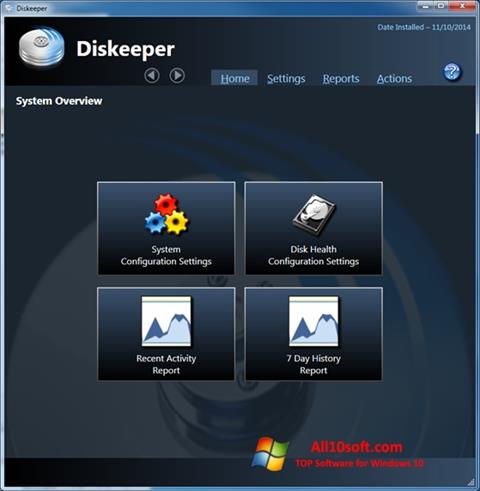 截圖 Diskeeper Windows 10