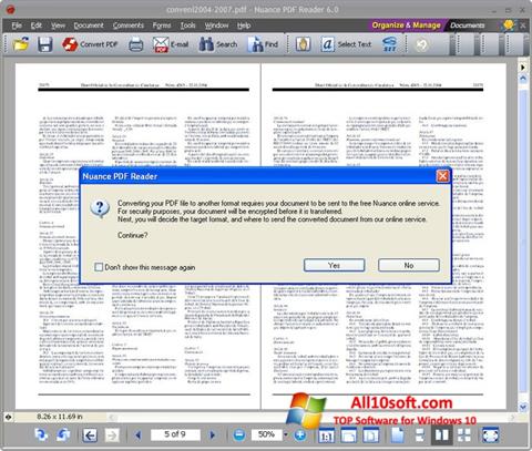 截圖 Nuance PDF Reader Windows 10