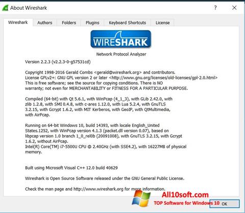 wireshark windows 10